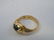 Estate 14kt Yellow Gold & Cabochon Emerald Ring - 2