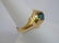 Estate 14kt Yellow Gold & Cabochon Emerald Ring - 4