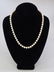 Estate Hand Knotted Pearl Strand w 14k Gold Clasp