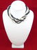 Vintage Yellow Gold Seed Pearl & Onyx Necklace - 3