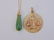 Estate 14kt Yellow Gold Scales of Justice Necklace