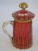 Antique 19th C Moser Style Bohemian Glass Tankard - 5