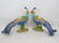 Pair of Large Italian Majolica Porcelain Pheasants
