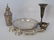 Group of Sterling & Silver Plate Estate Items Vase