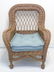 Set of 6 Bent Wood / Wicker Armchairs w Cushions - 3