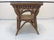 Large Glass Topped Round Table w Bent Wood Base - 3