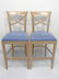Pair Contemporary Beidermeier Style Bar Stools
