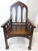 Large Mahogany Ecclesiastical Bishop's Altar Chair