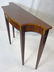 Federal Style Veneered Console Table Cutout Corner - 2