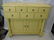 Large Pale Yellow Painted Sideboard w Cabinets