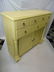 Large Pale Yellow Painted Sideboard w Cabinets - 2