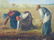 Antique Oil Painting - The Gleaners After Millet - 3