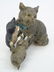 Antique German Statue of Three Cats Playing - 3