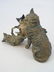 Antique German Statue of Three Cats Playing - 4