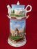 Antique Old Paris Porcelain Teapot on Heated Stand - 3