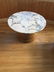 Contemporary Round Marble Top Bamboo Base Table - 3