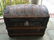 Antique 19th C Victorian Steamer Trunk Dome Top