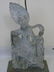 Large Carved Stone Asian Female Buddha Mount Lamp