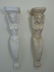 Pair Hand Carved Wood Nude Mermaid Corbels - 3