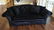 Custom Contemporary Crocodile Velvet Black Sofa - 2
