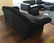 Custom Contemporary Crocodile Velvet Black Sofa - 5