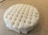 Round Contemporary Tufted Ottoman w Pleated Skirt - 3