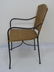 Set of Four Wrought Iron & Wicker Dining Chairs - 3