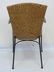 Set of Four Wrought Iron & Wicker Dining Chairs - 4