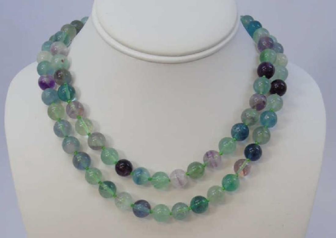 Pair Amethyst Spinel & Topaz Bead Necklace Strands (1 of 4)