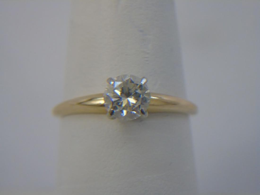 Estate Diamond & 14kt Yellow Gold Engagement Ring (1 of 5)