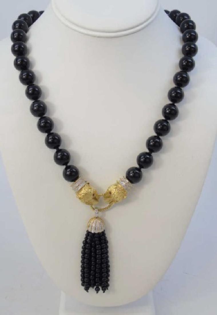 Estate Ilias Lalaounis Style Gold Diamond Necklace (1 of 5)