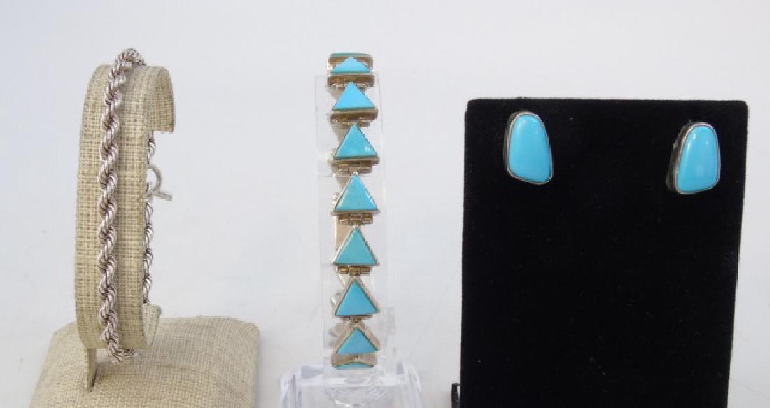 Vintage Native American Sterling Silver Turquoise (1 of 4)