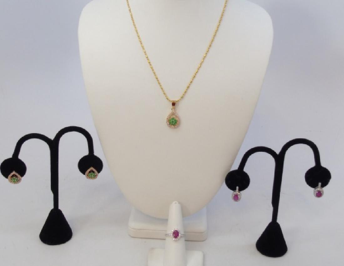 Fashion Costume - Diamond Ruby & Emerald Jewelry (1 of 6)