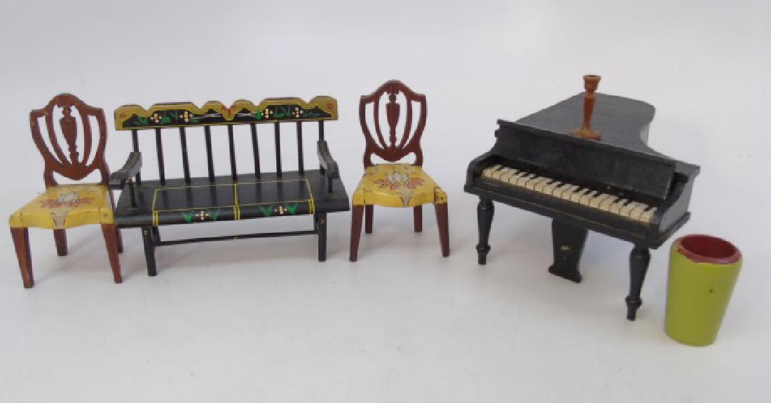 Antique Dollhouse Tynietoy Furniture Group 4 (1 of 4)