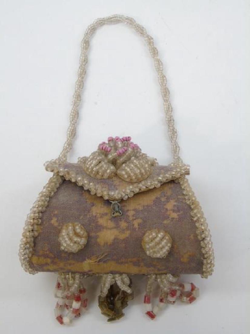 Antique 19th C Victorian French German Doll Purse (1 of 6)