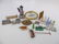 Antique German Dollhouse Ormolu & Glass Items