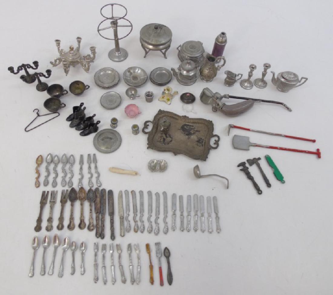 Antique Dollhouse Miniature German Metal Items (1 of 7)