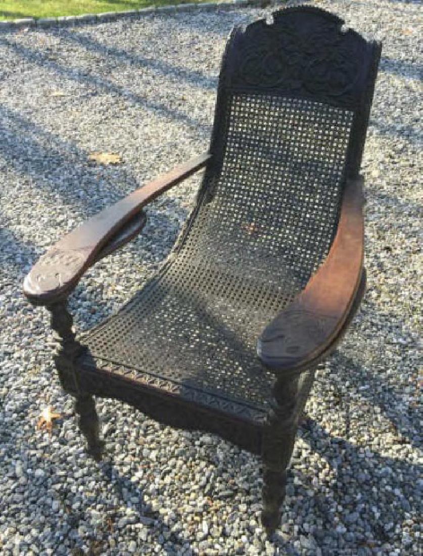 Antique West Indies Plantation Chair Caned Seat (1 of 10)