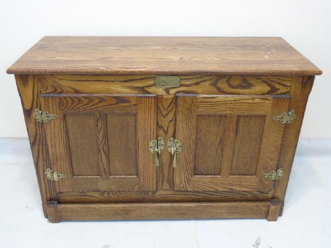Vintage Oak Ice Chest Style Cupboard Cabinet (1 of 5)