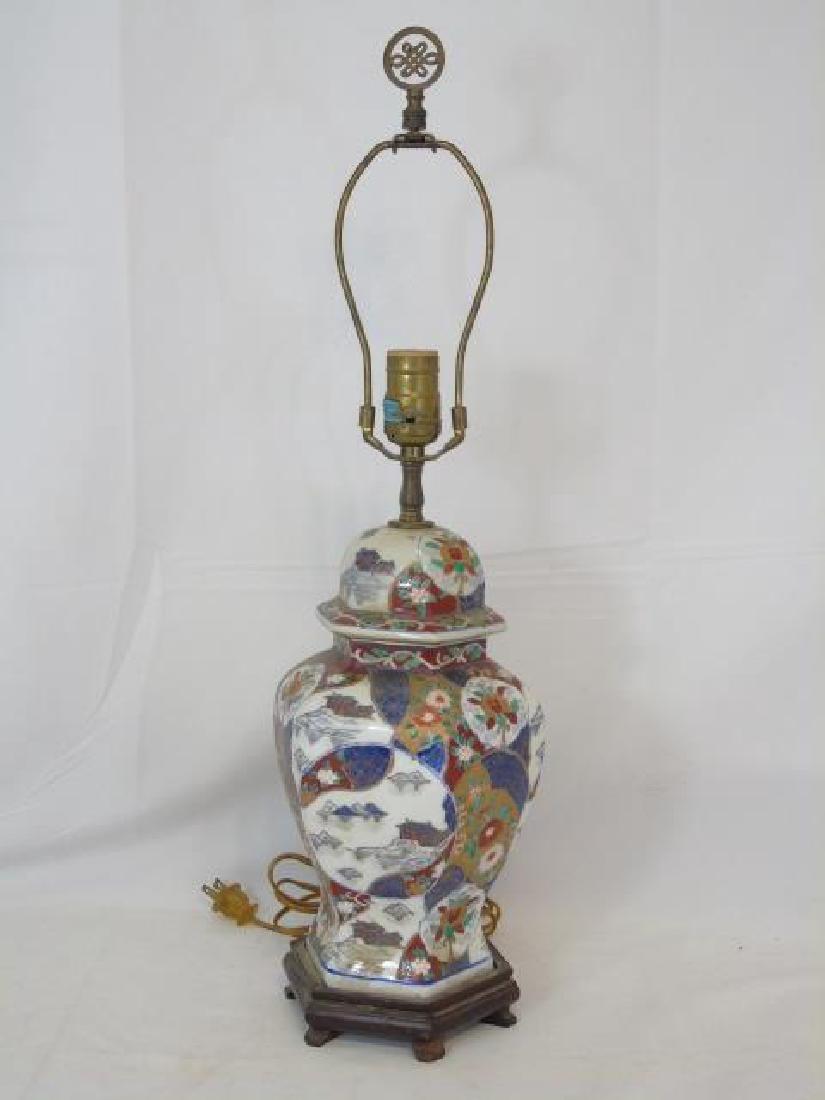Vintage Japanese Imari Style Table Lamp (1 of 4)