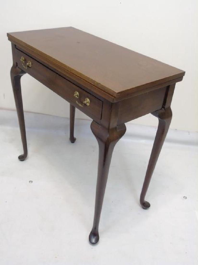 Vintage Mahogany Games Table with Hinged Top (1 of 3)
