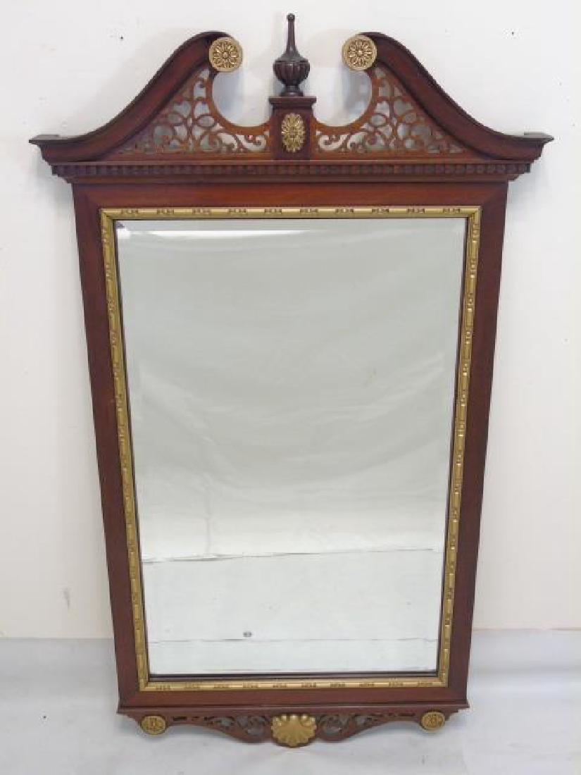 Vintage Mahogany & Gilt Chippendale Style Mirror (1 of 4)