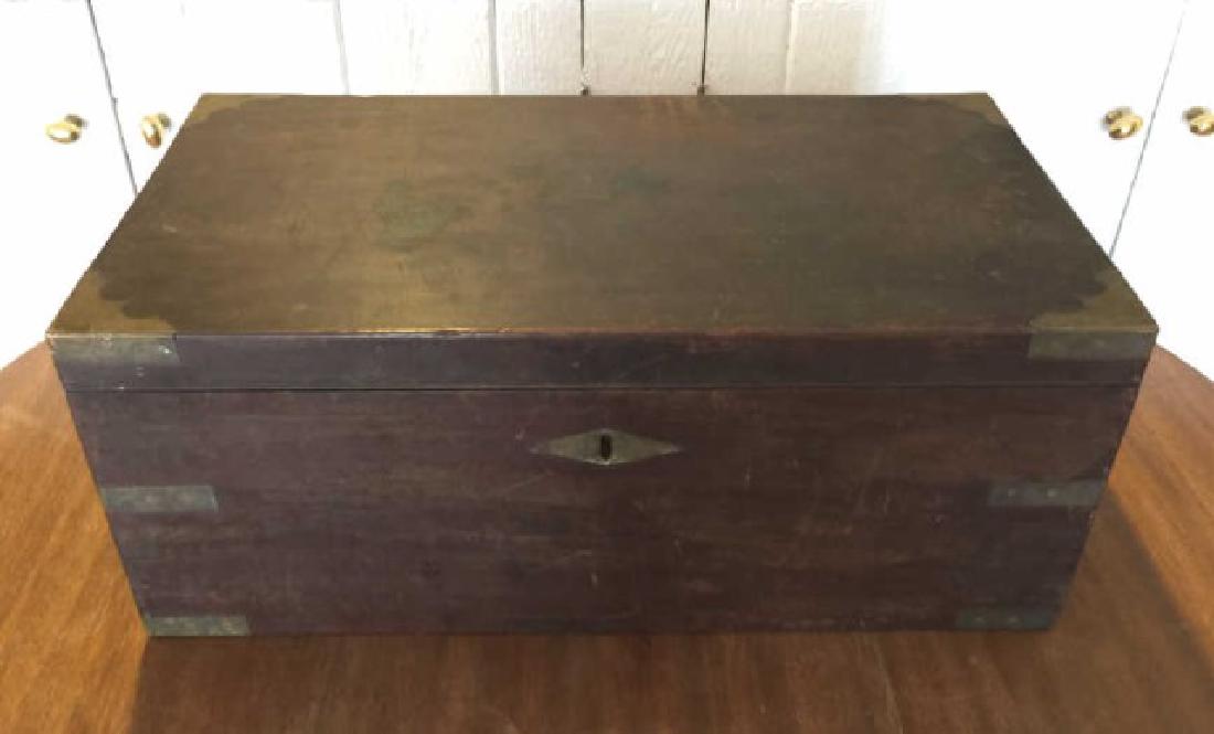 Antique English 19th C Travel Writing Box / Desk (1 of 5)