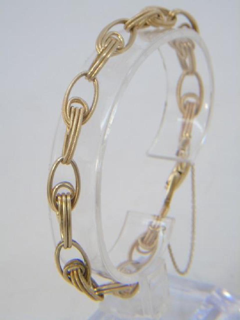 Estate Retro 14kt Yellow Gold Ladies Bracelet (1 of 6)
