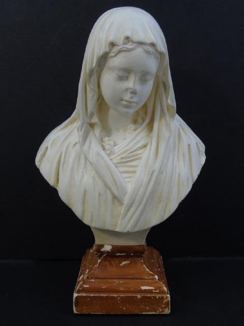 Antique C 1900 French Statue of the Virgin Mary (1 of 5)