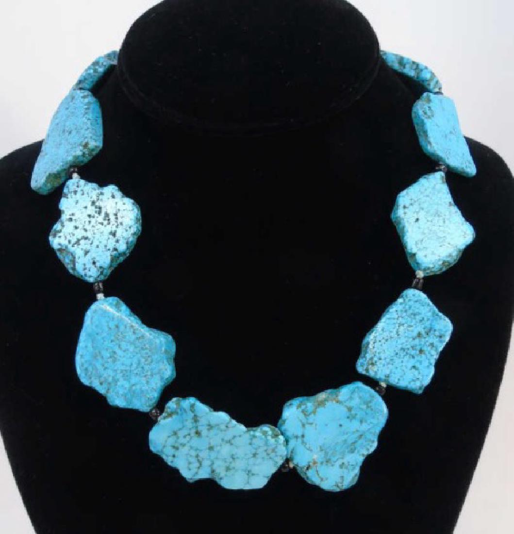 Contemporary Native American Turquoise Necklace (1 of 3)
