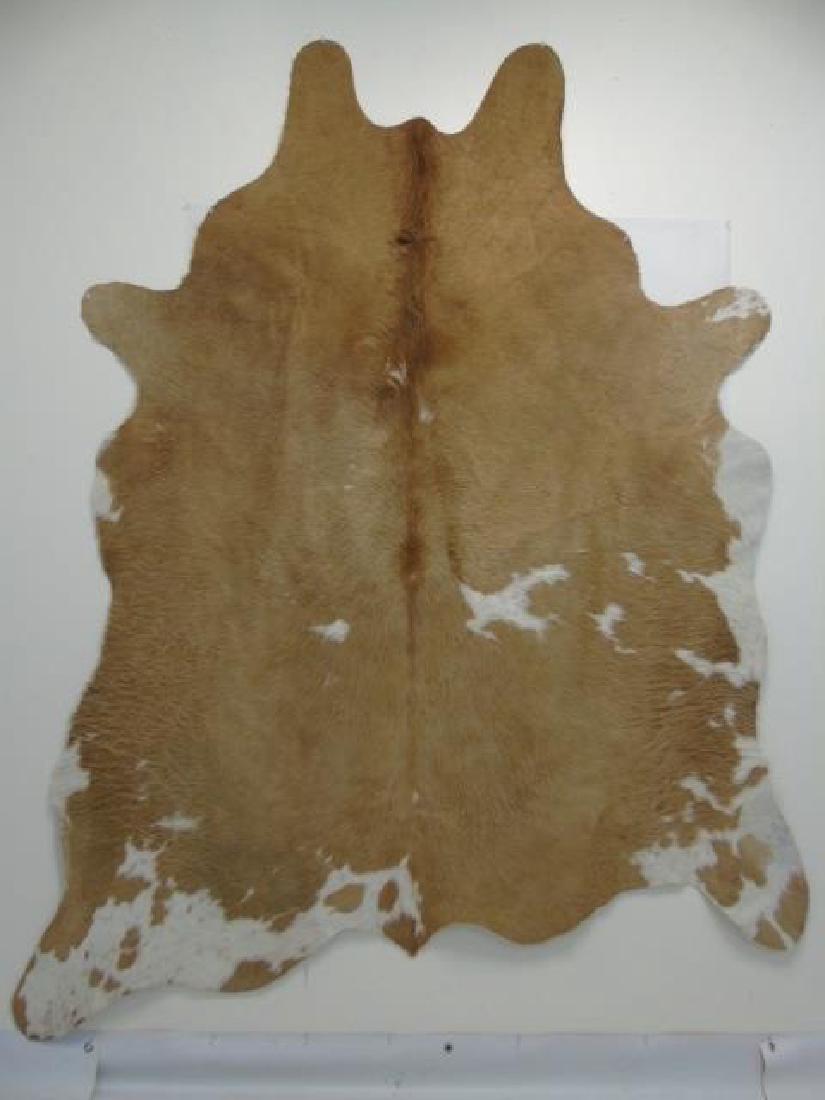 Contemporary Designer Natural Cowhide Throw Rug (1 of 4)