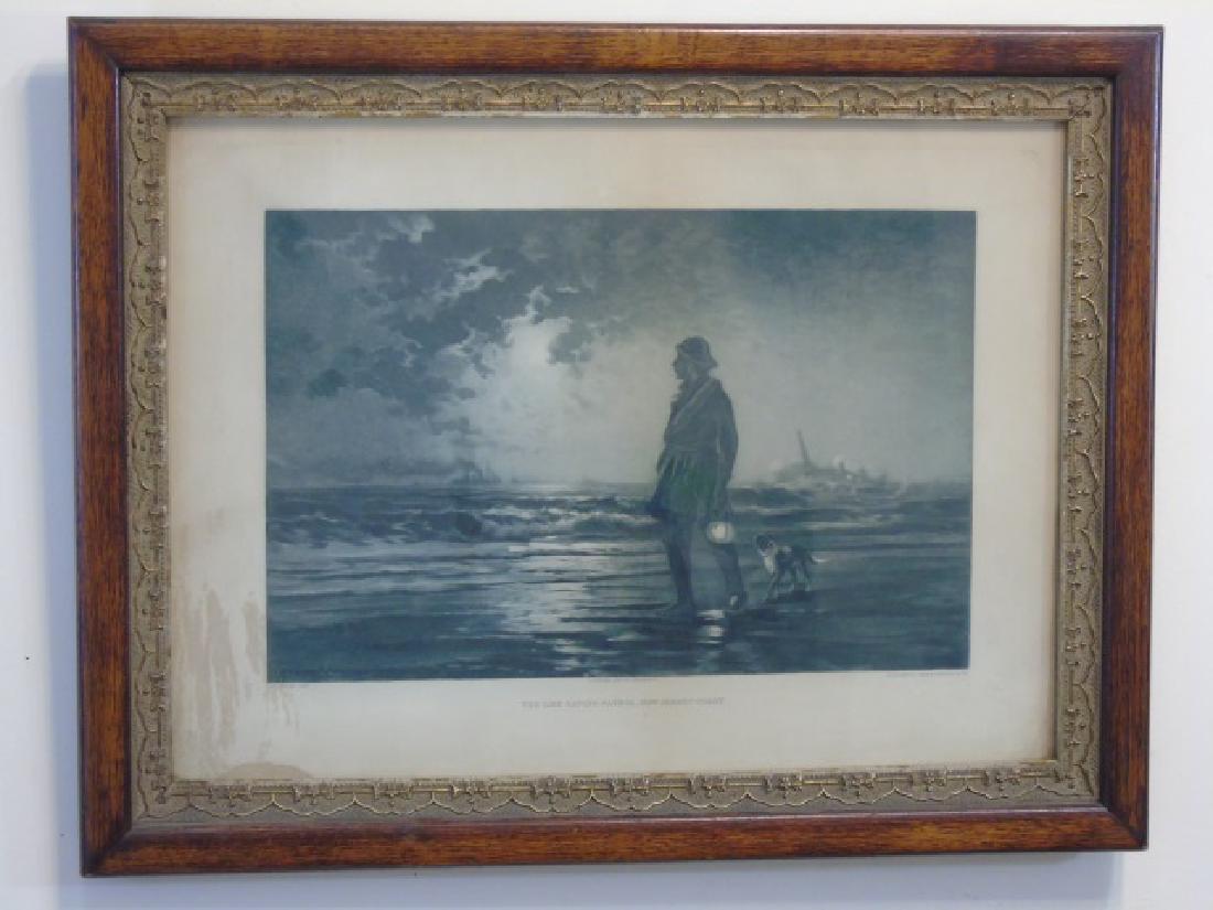 Antique Framed Edward Moran Seascape Print (1 of 3)