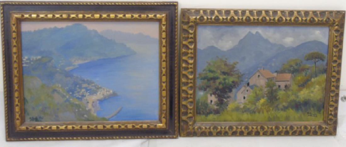Pair of Framed Oil Paintings Signed M. Butty 1947 (1 of 7)