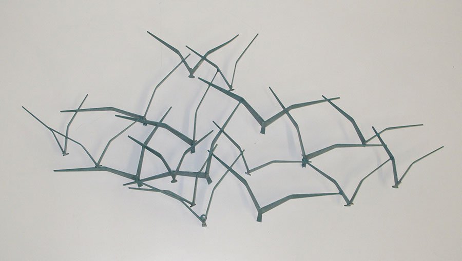 Signed Curtis Jere Birds in Flight: Signed Curtis Jere Birds in Flight ca. 1987 Height (Inches): 22 Width (Inches): 46